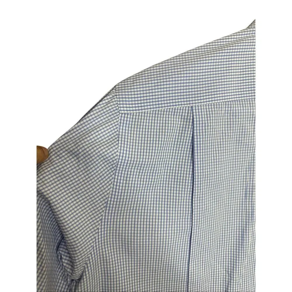 Tincati Milano Button Down Long Sleeve Shirt Size 16 1/2 42 Blue Bundle casual - Picture 11 of 16